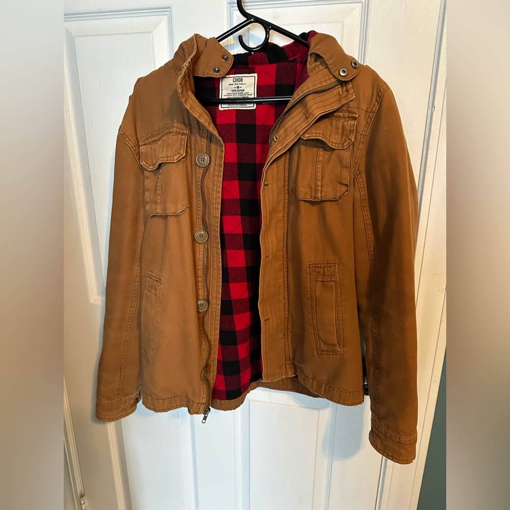 Buffalo Plaid-Lined Men’s Chor Coat